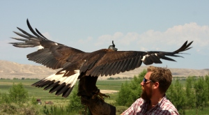 Jon with the eagle